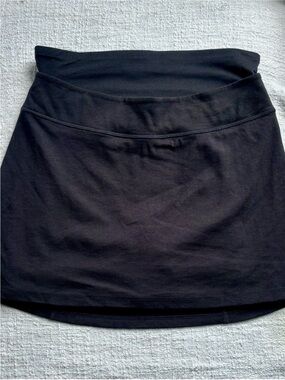 SPANX Black Mini Skort with Tummy Control Waistband